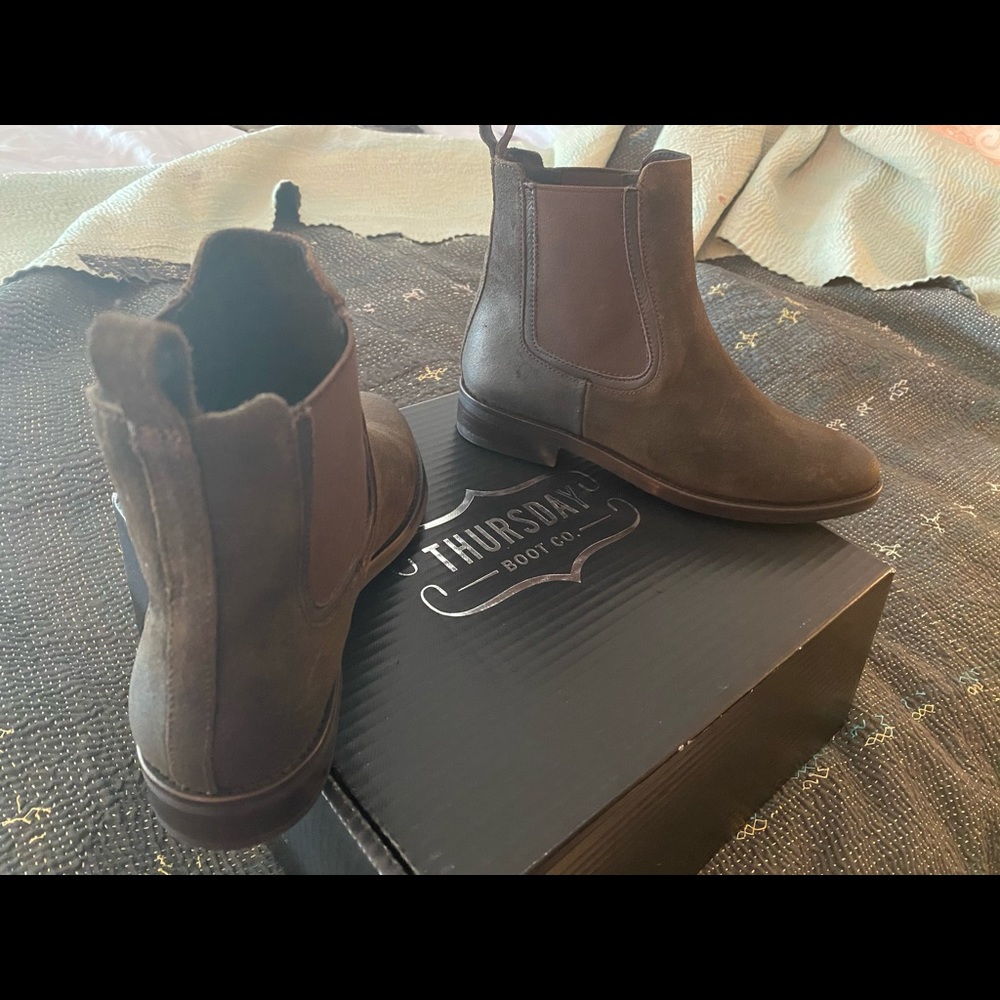 Thursday Suede Chelsea Boots - Brand NEW